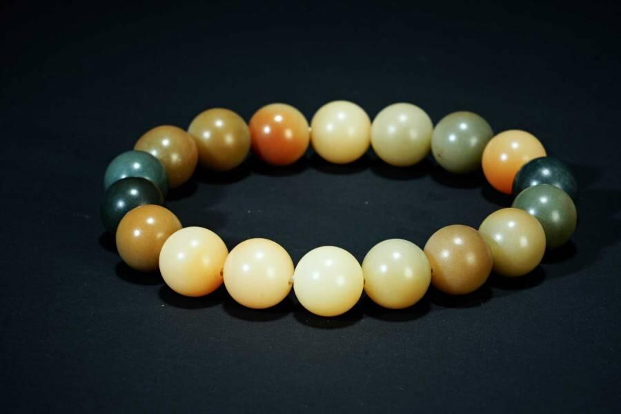 上海都达杂项专场五十八【全场包邮】  多彩菩提圆珠手串93-231