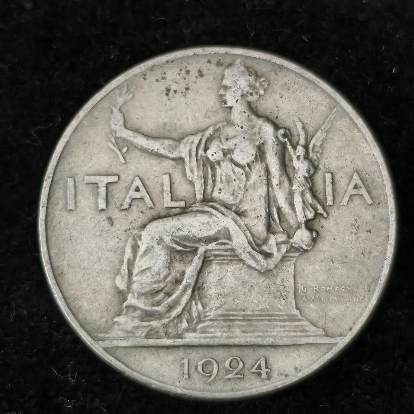 Krab外币市集Vol.27 意大利1924年1里拉