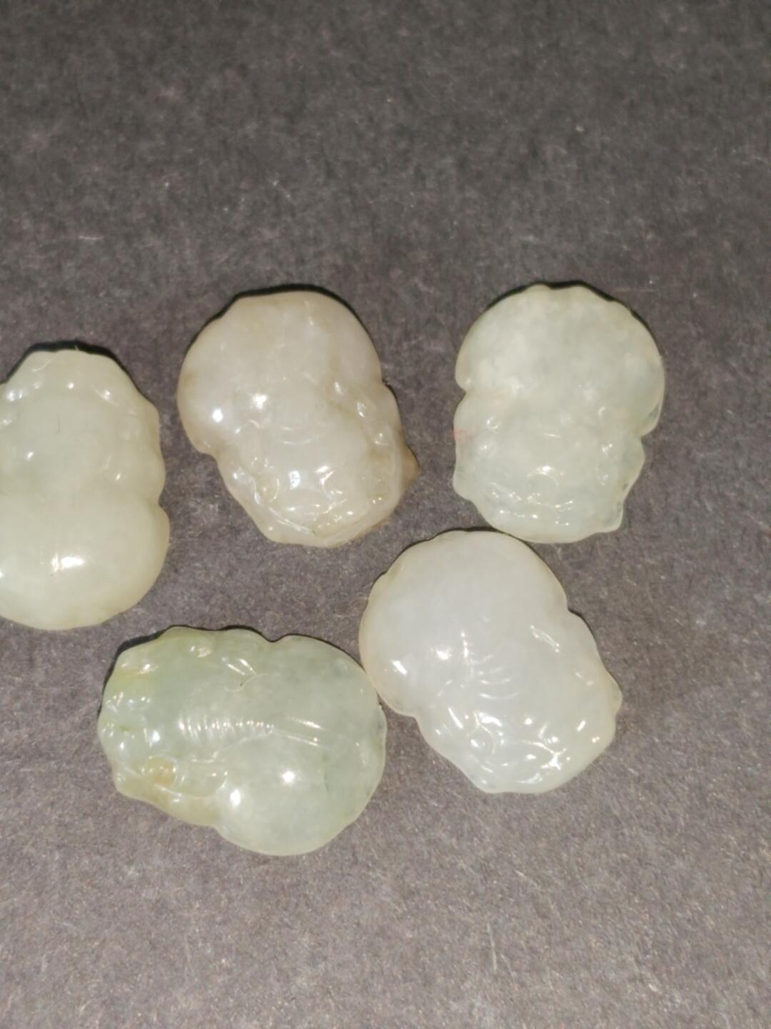 猩哥外币小铺➨【第224场】 和田玉小貔貅5个