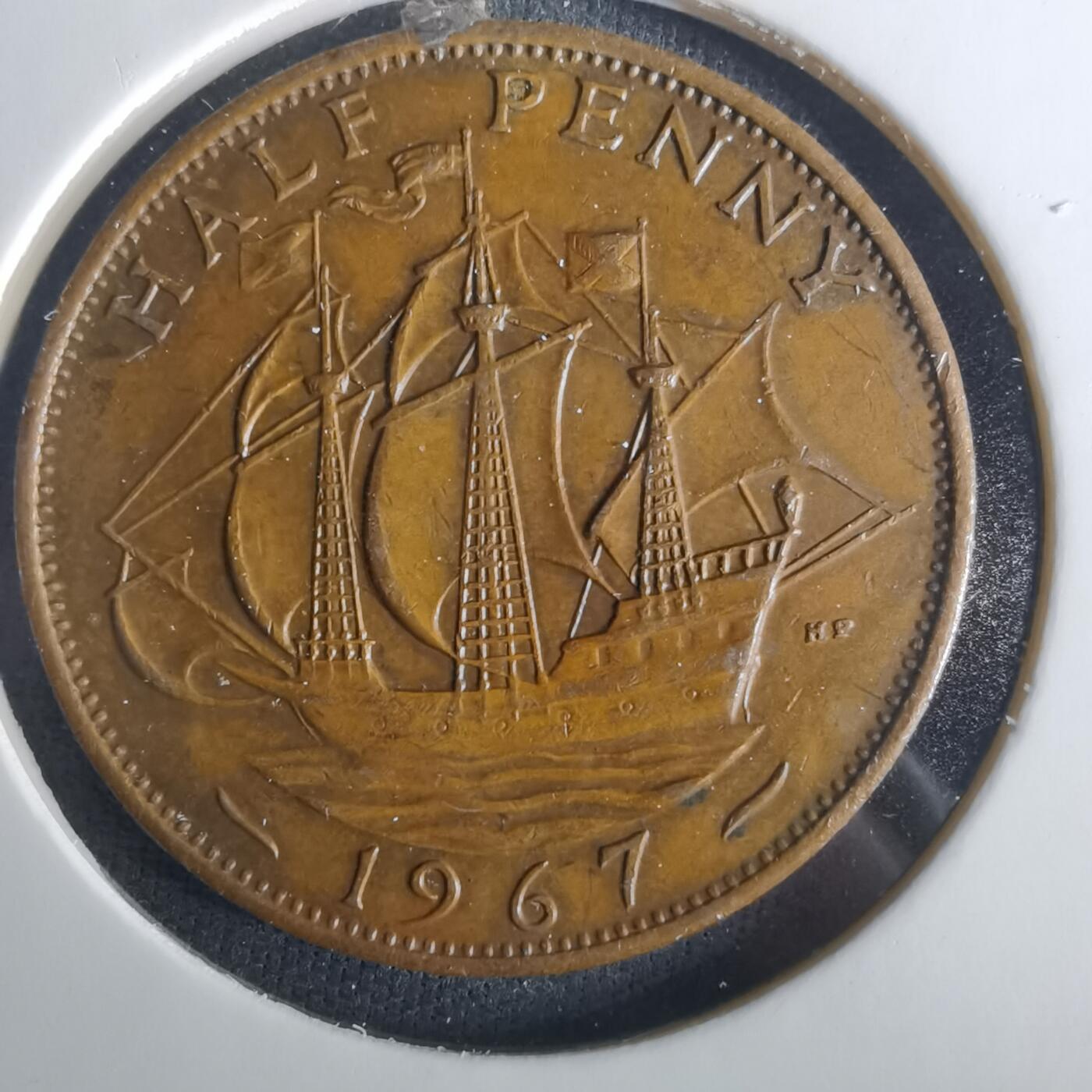 沼泽如烟--第1033场 英国1967年半便士