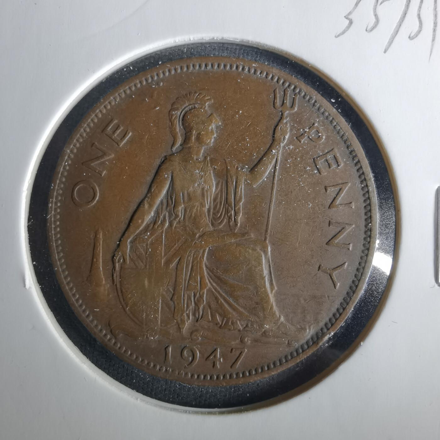 沼泽如烟--第1033场 英国1947年1便士