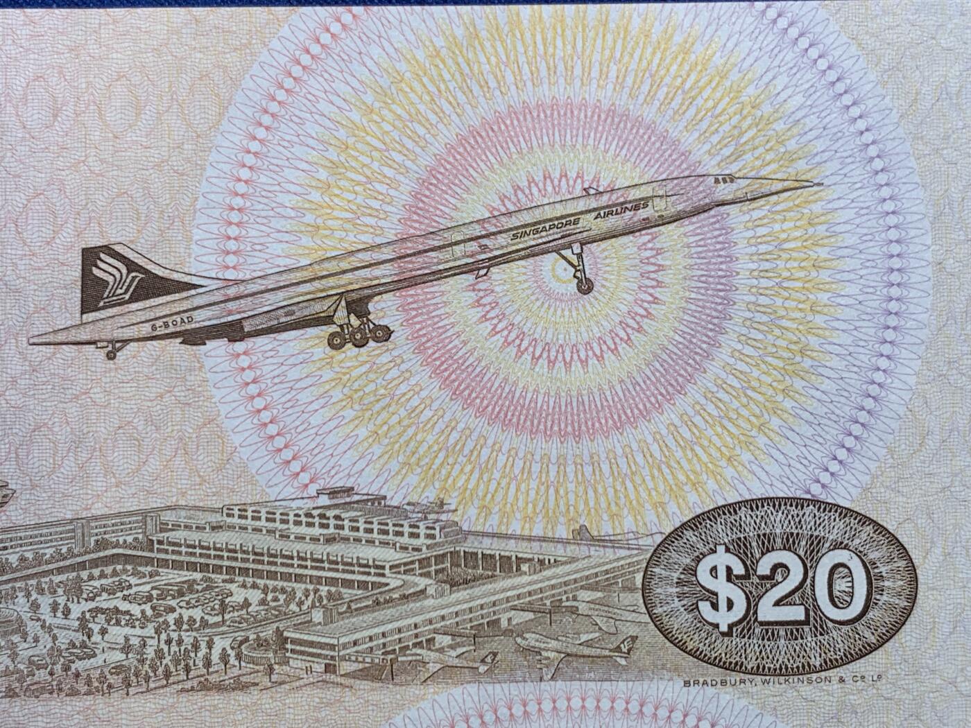 《竞宝斋》第473场 周日，周一 2场连拍 （全场包邮）欢迎送拍 新加坡 1979年20元 鸟版 全新UNC