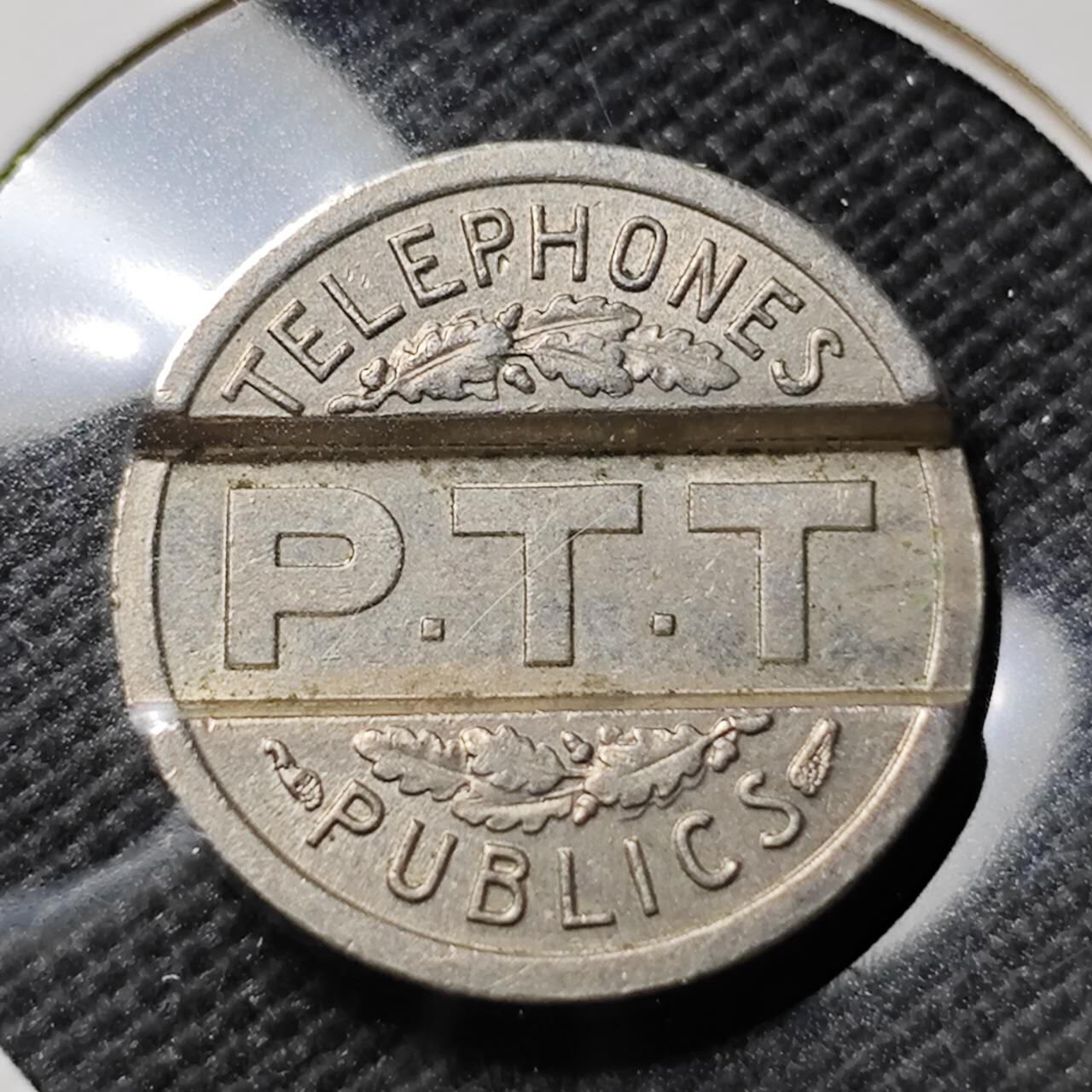 KK钱币收藏小铺   套币专场 2月预留时间 周末发货  1937法国电话代币