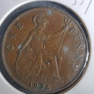 沼泽如烟--第1033场 - 英国1936年1便士