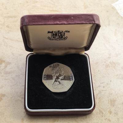 道一币馆币章第一百七十场 - 原盒 英国1973年加入欧洲经济共同体50便士纪念币