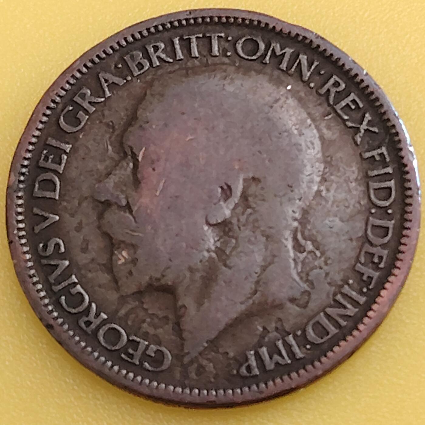 布加迪🐬～世界钱币(上海)🌾第 282 期 /  各国套币和散币 英国🇬🇧 1925年 1/2便士 乔治五世