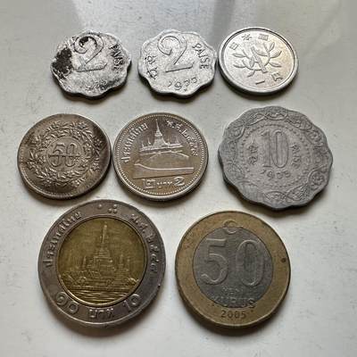 🌹外币初藏🌹🐯2026年第34场   每周二四六晚8️⃣点 接代拍 - 亚洲散币一组8枚