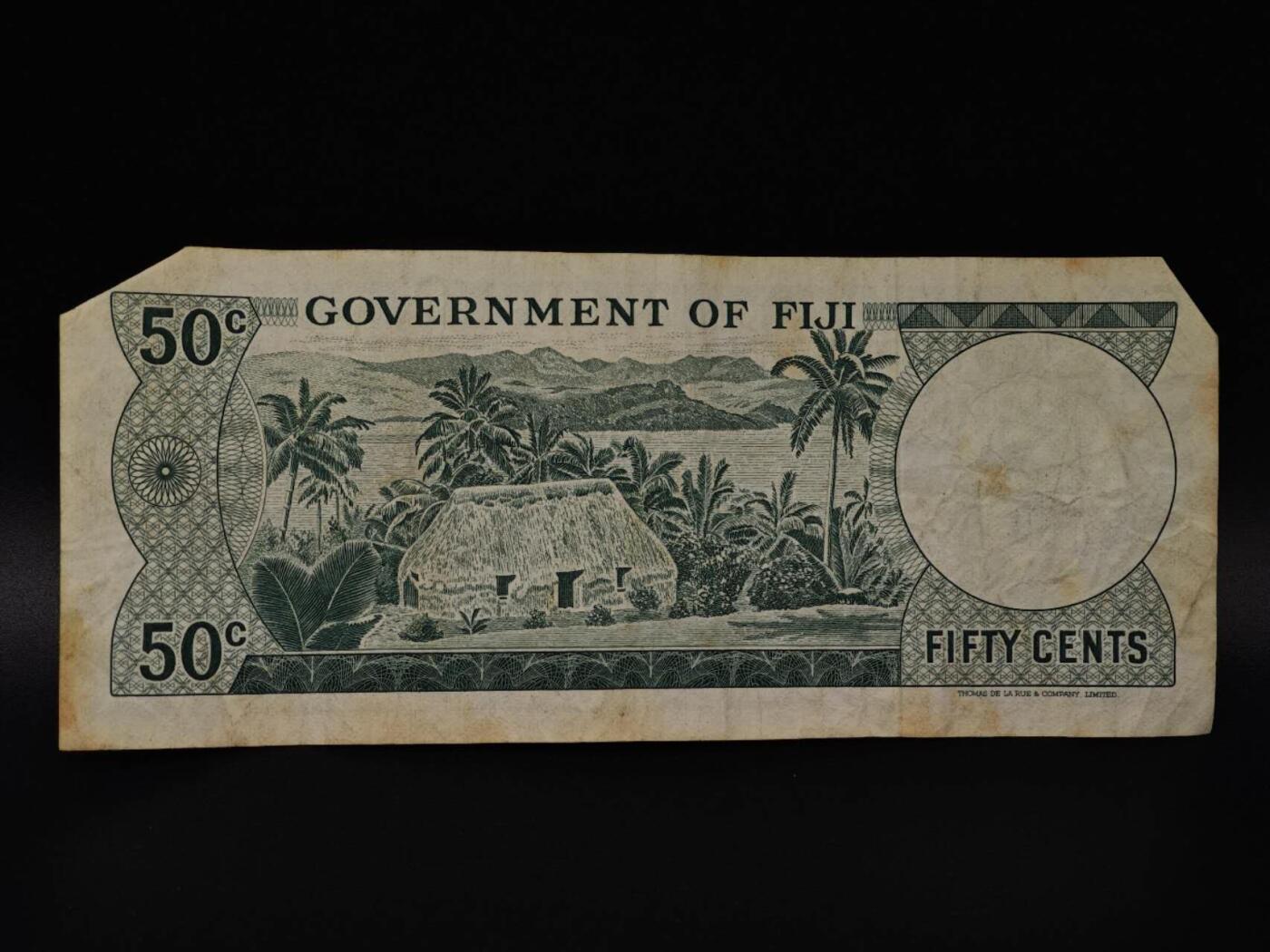  【淘币小摊】限时拍第八百八十四拍   纸币场    每周一统一发货 斐济50分纸币【有折】