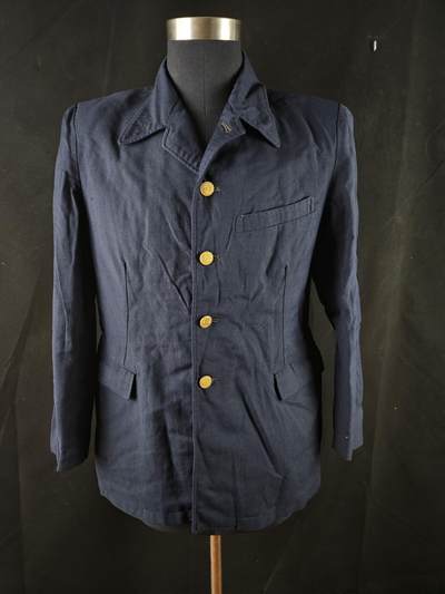 0元起拍勋章 第341期 咸鱼国勋章拍卖专场 3月25日（周三）下午6：00开始 - 日本国铁早期制服 上衣 胸围92 肩宽40 衣长73 袖长56