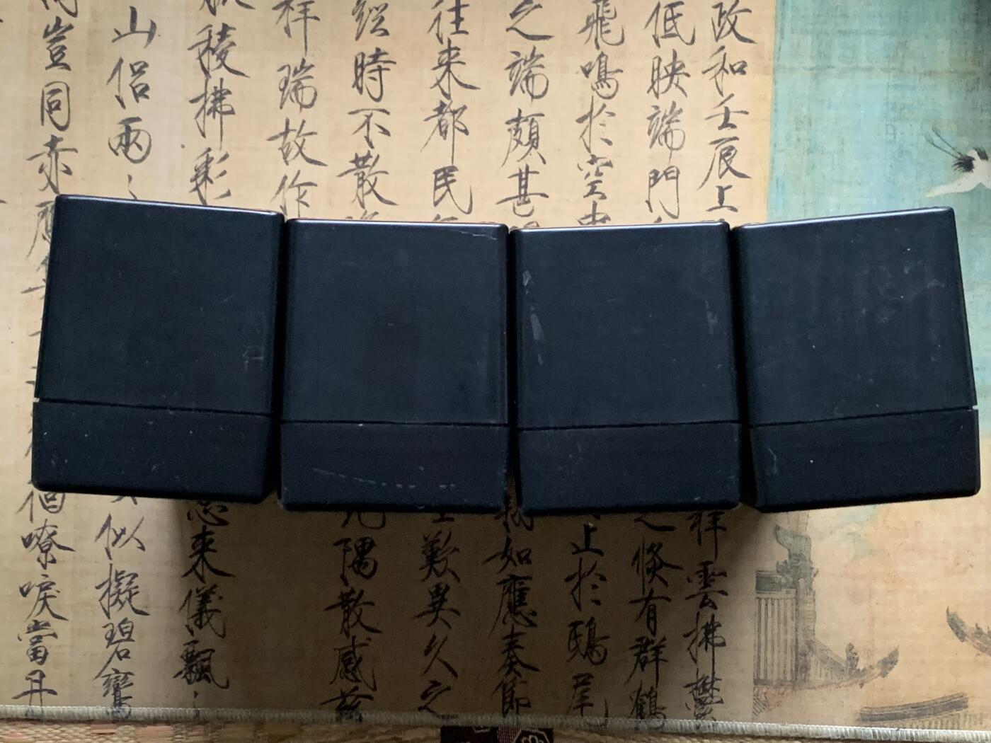 《竞宝斋》第473场 周日，周一 2场连拍 （全场包邮）欢迎送拍 四个一组 PCGS评级币大号正版收纳盒（每个可装20枚PCGS评级币）黑色 细节见图