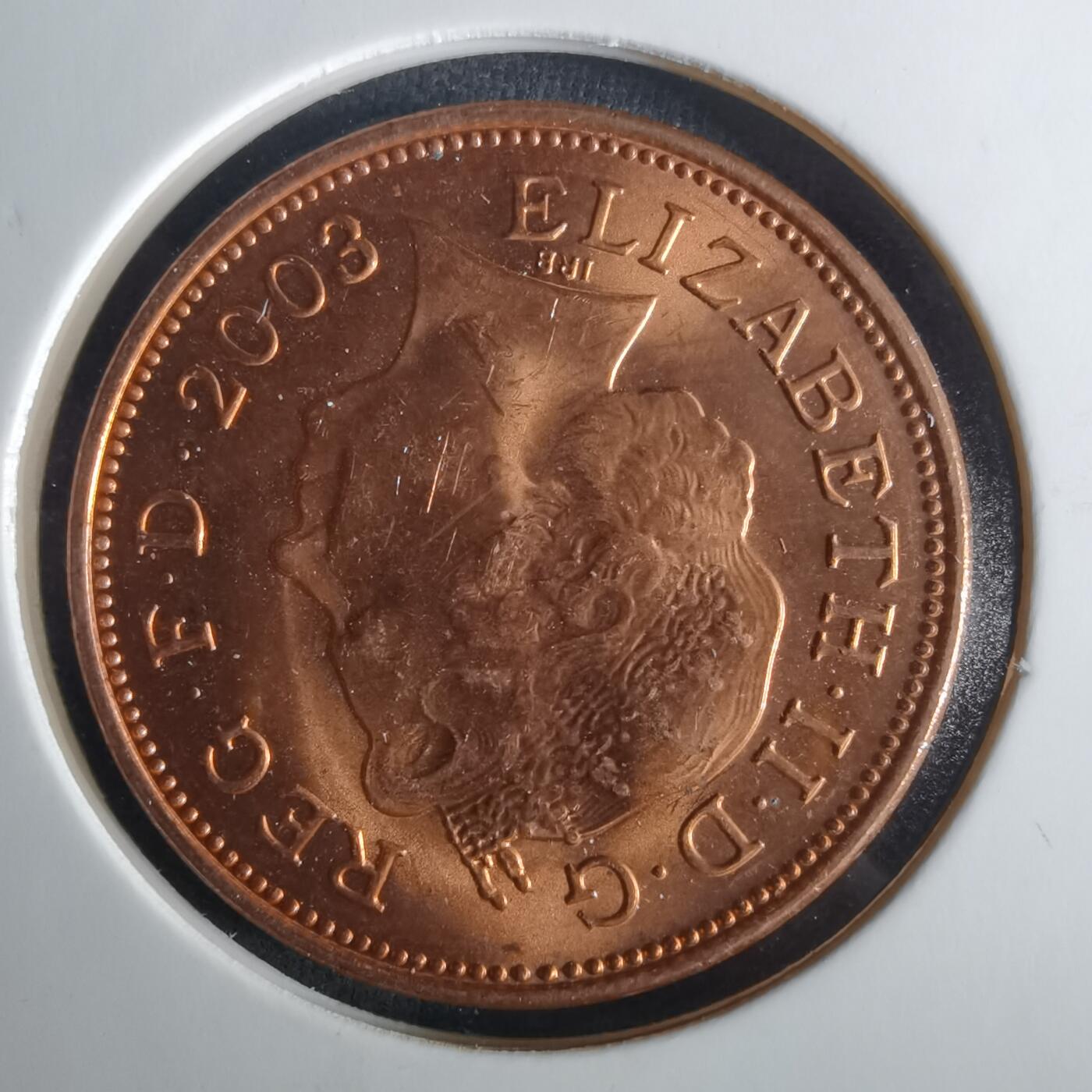 沼泽如烟--第1033场 英国2003年2便士