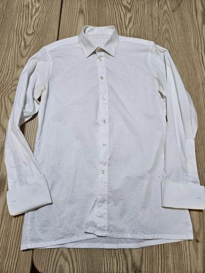 0元起拍勋章 第341期 咸鱼国勋章拍卖专场 3月25日（周三）下午6：00开始 - 古着 法袖衬衣领围40 胸围110 肩宽46 衣长73 袖长61