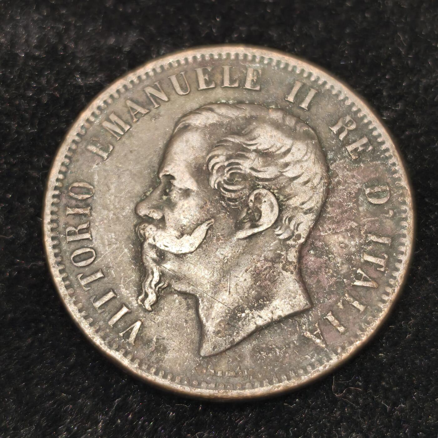 Krab外币市集Vol.27 意大利1863年10分