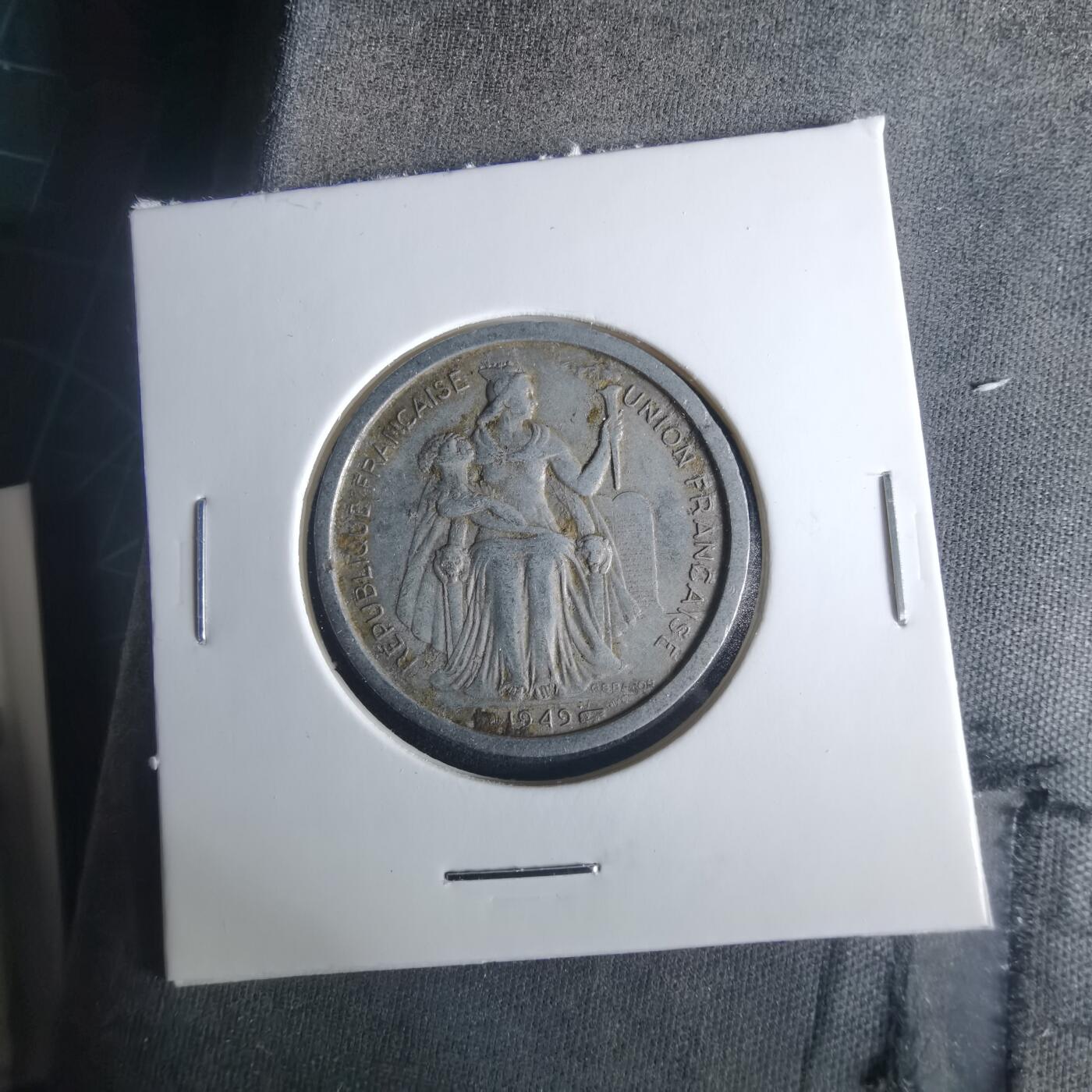 沼泽如烟--第1033场 法属新喀里多尼亚1949年2法郎