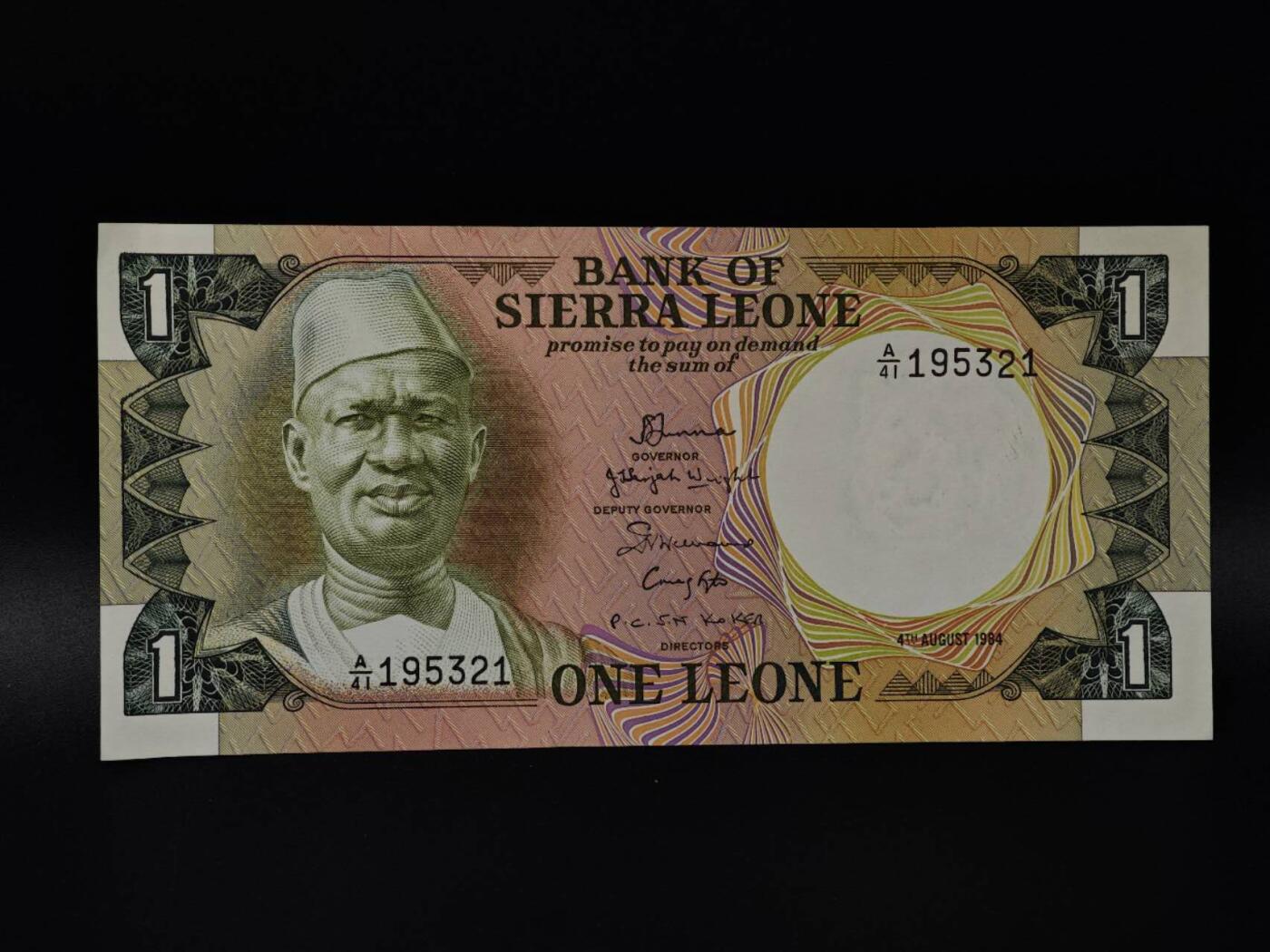  【淘币小摊】限时拍第八百八十四拍   纸币场    每周一统一发货 塞拉利昂1利昂纸币