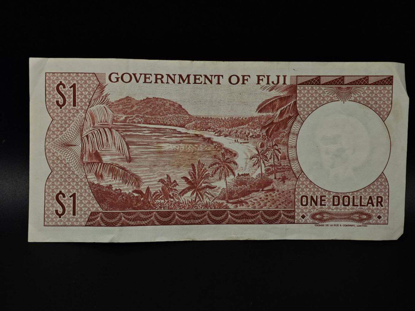  【淘币小摊】限时拍第八百八十四拍   纸币场    每周一统一发货 斐济1元纸币【有折】