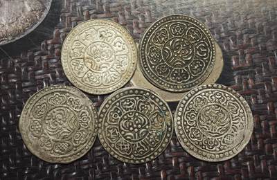 2026年3月捡漏拍 - 西藏章噶银币一组5枚