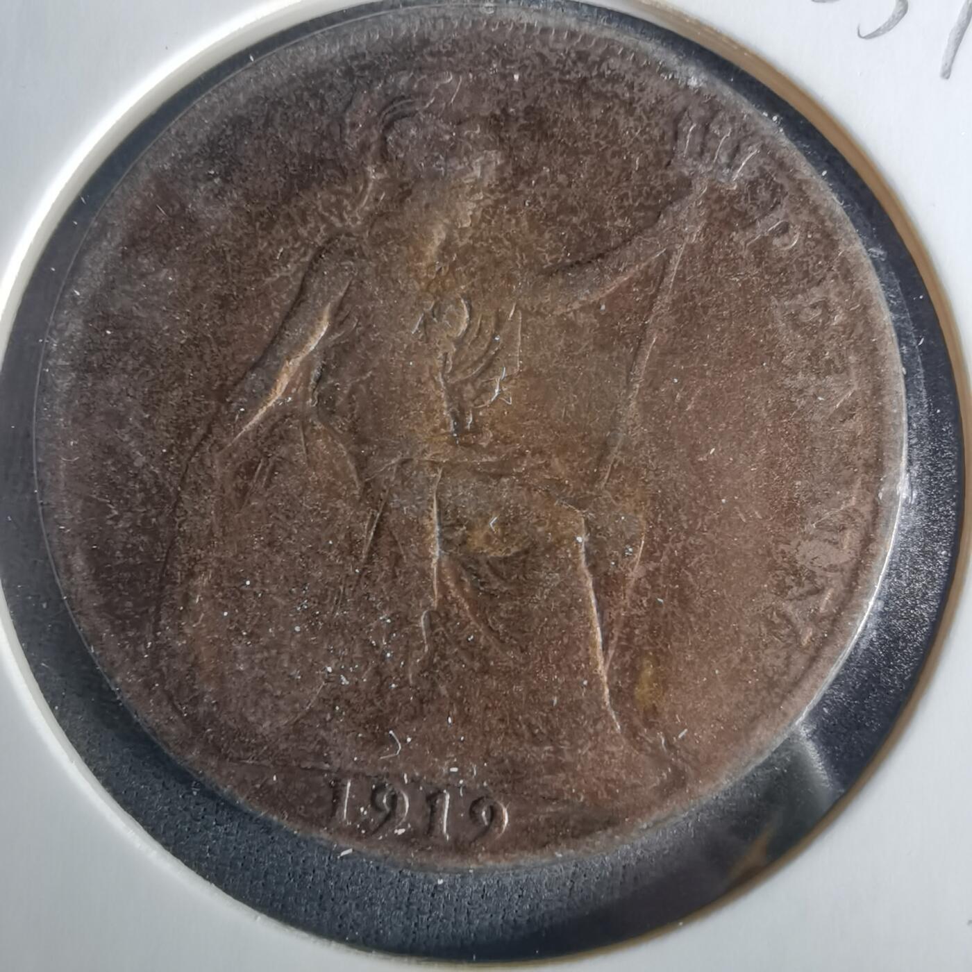 沼泽如烟--第1033场 英国1919年1便士