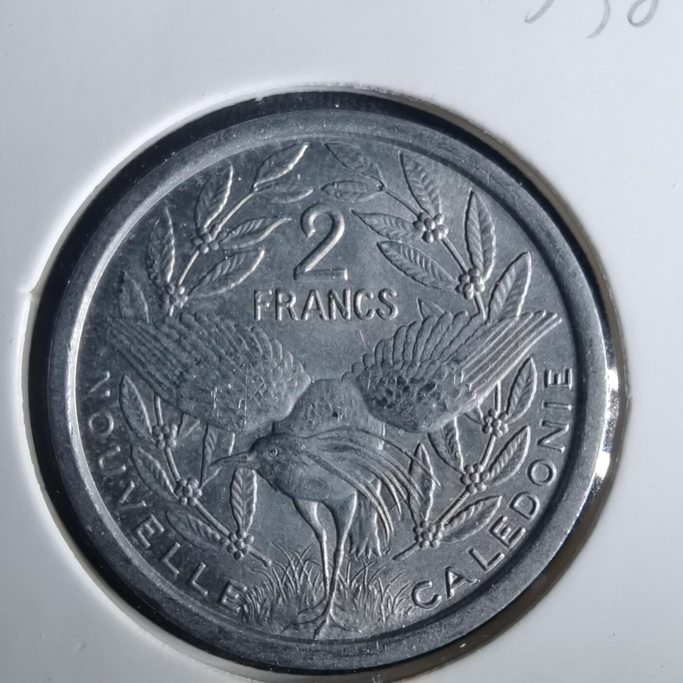 沼泽如烟--第1033场 法属新喀里多尼亚1971年2法郎