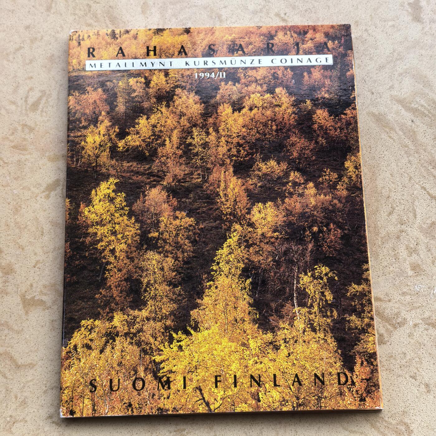 道一币馆币章第一百七十场 原包装 芬兰1994年清年套币五枚+纪念章