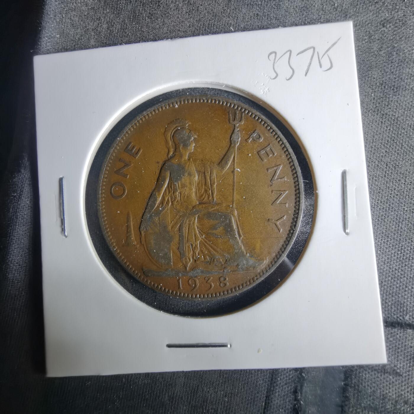 沼泽如烟--第1033场 英国1938年1便士