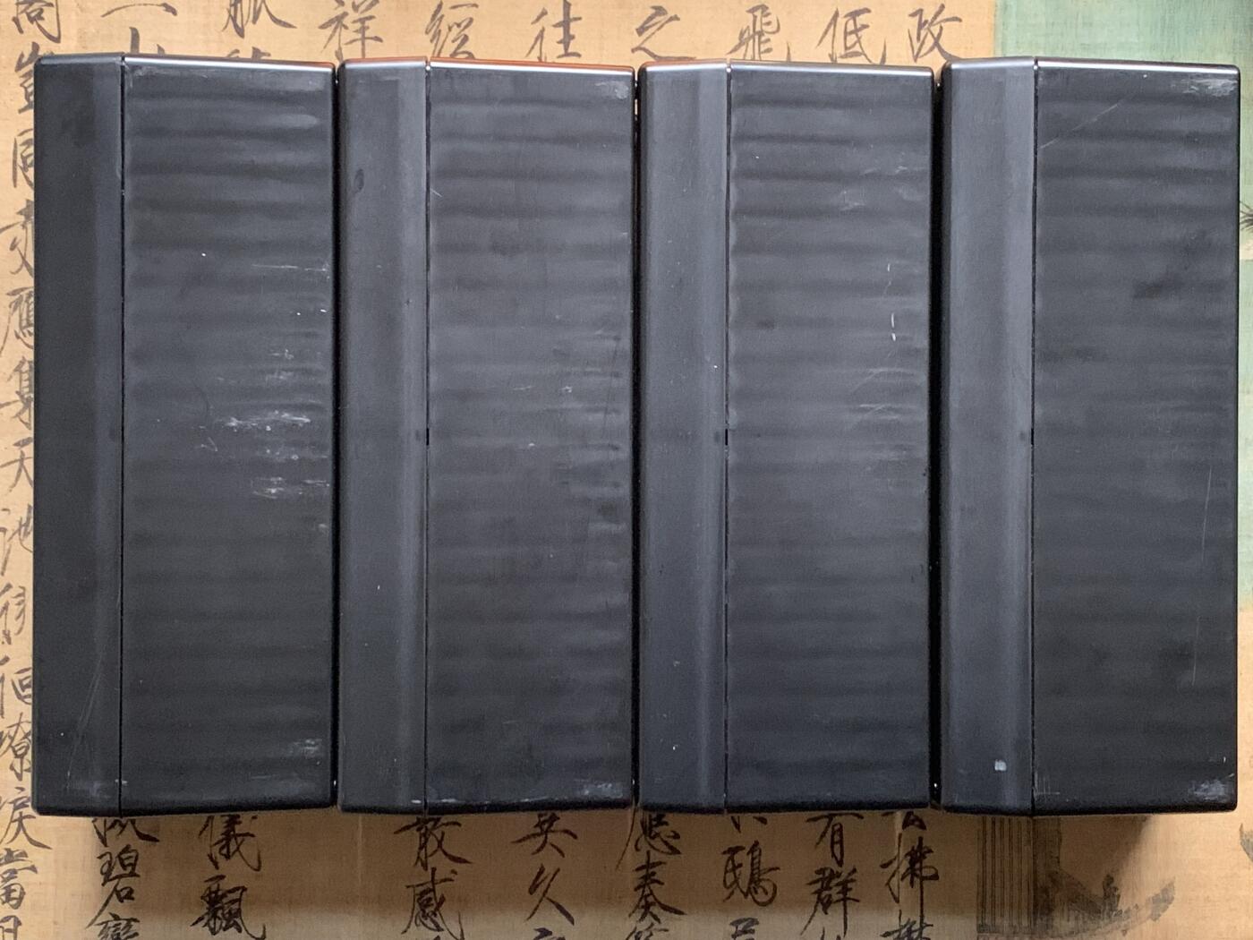 《竞宝斋》第473场 周日，周一 2场连拍 （全场包邮）欢迎送拍 四个一组 PCGS评级币大号正版收纳盒（每个可装20枚PCGS评级币）黑色 细节见图