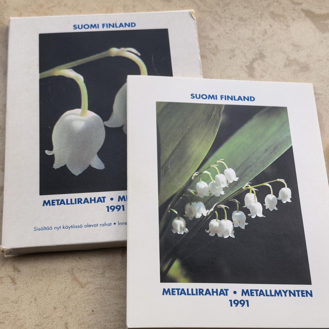 道一币馆币章第一百七十场 原包装 芬兰1991年清年套币四枚