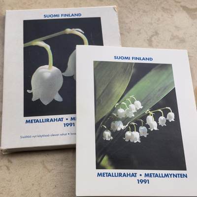 道一币馆币章第一百七十场 - 原包装 芬兰1991年清年套币四枚