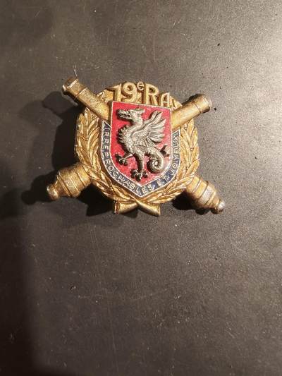 老王徽章第188期 - 法国陆军第19炮兵团证章