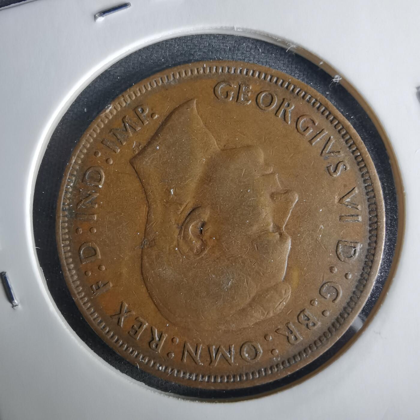 沼泽如烟--第1033场 英国1945年1便士