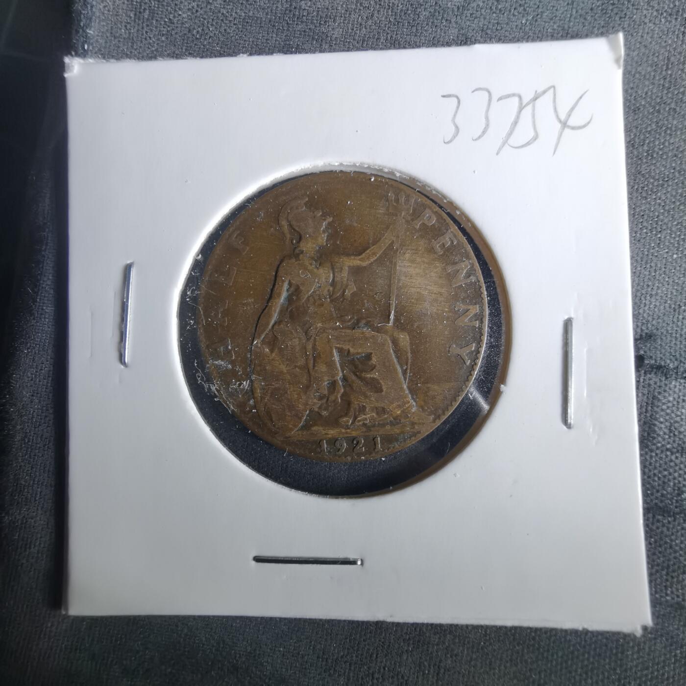 沼泽如烟--第1033场 英国1921年半便士