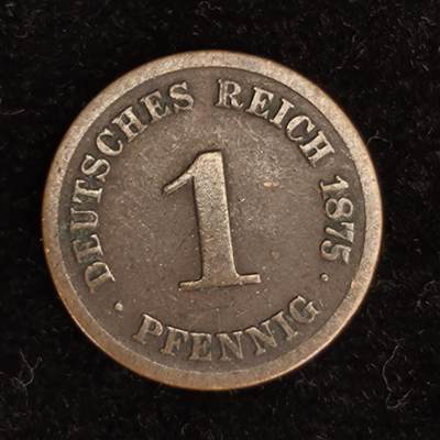 Krab外币市集Vol.27 - 德国1875F 1芬妮