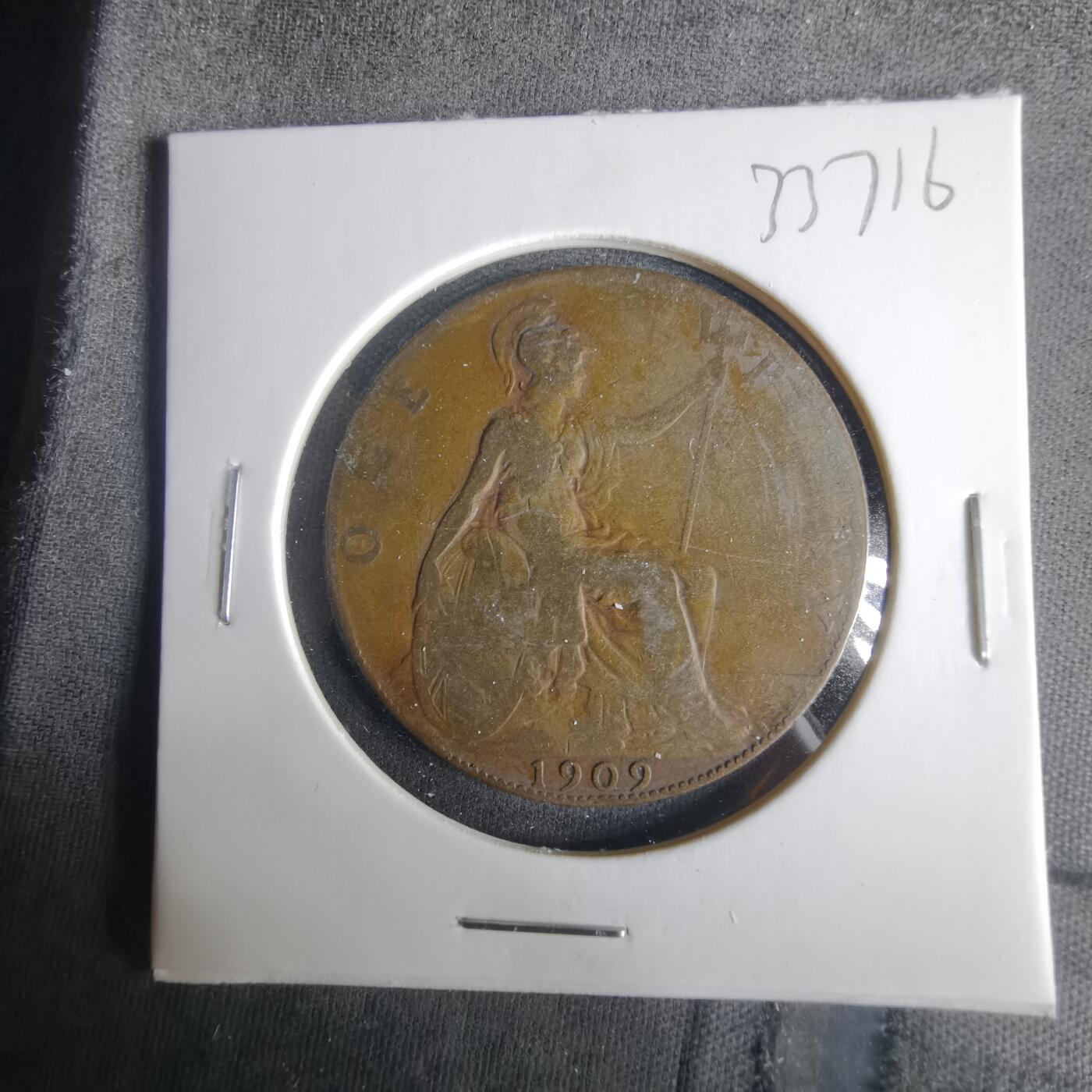 沼泽如烟--第1033场 英国1909年1便士