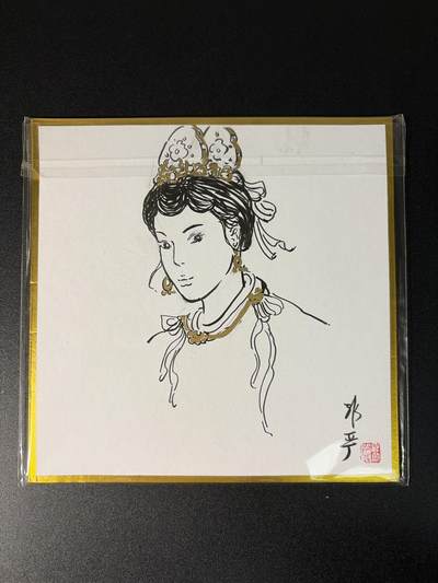 NO.28 好又多金牌大场，每周一站式配齐，方便凑单！（周6晚9点截拍，卖家送拍0抽成！） - 【1/1手绘】非严老师 简绘色纸 嫦娥【一身皎洁千秋在，长伴清辉万古悬】