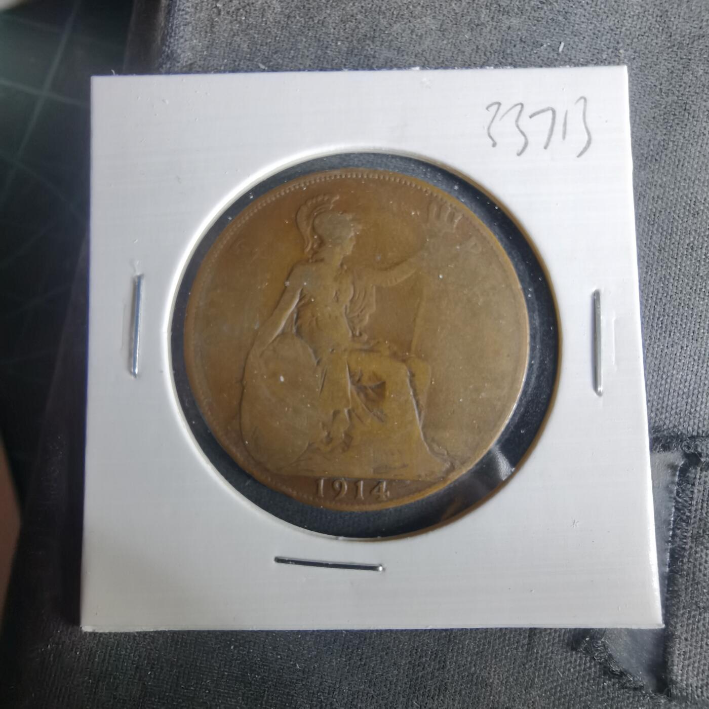 沼泽如烟--第1033场 英国1914年1便士