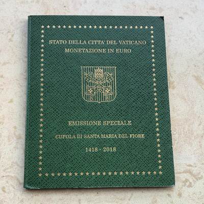 道一币馆币章第一百七十场 - 原包装 梵蒂冈2018年欧元套币九枚 含5欧元纪念币