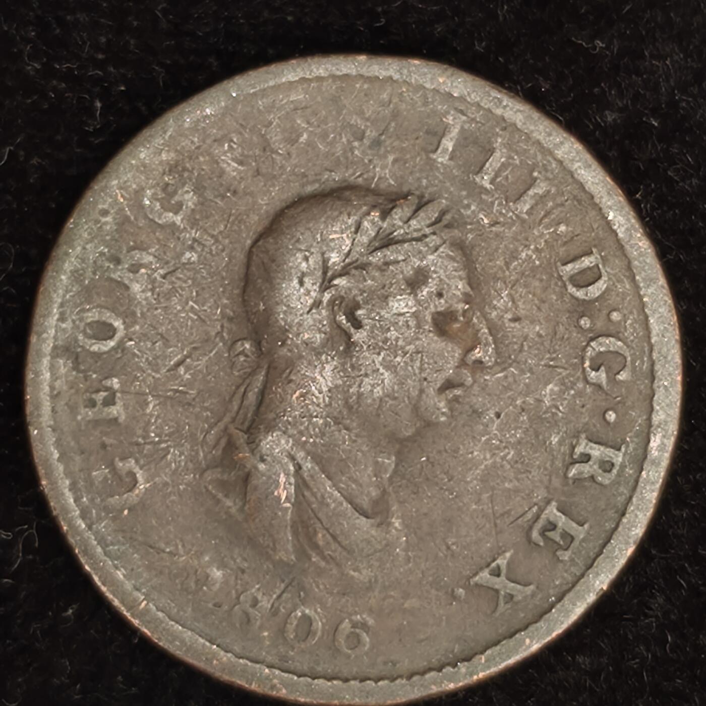 Krab外币市集Vol.27 英国1806年半便士