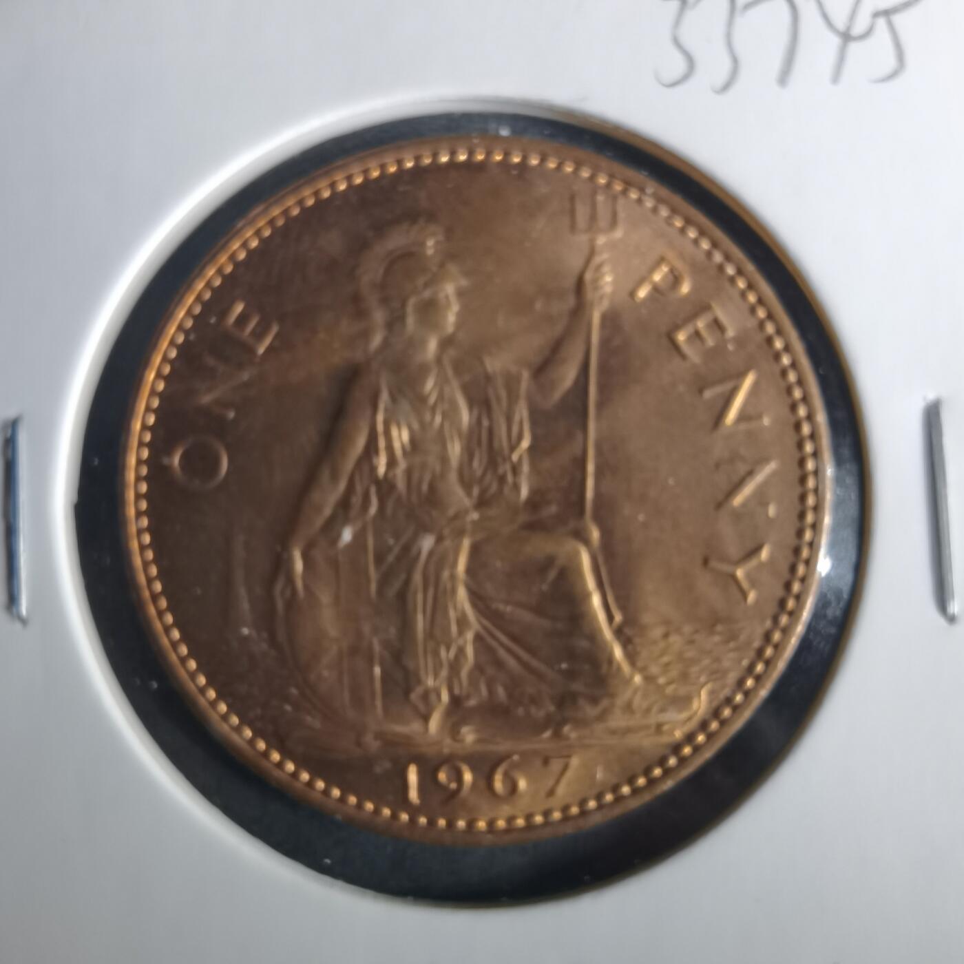 沼泽如烟--第1033场 英国1967年1便士