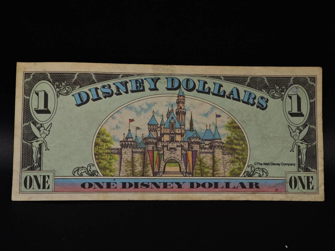  【淘币小摊】限时拍第八百八十四拍   纸币场    每周一统一发货 美国迪士尼一美元纸币【有折】