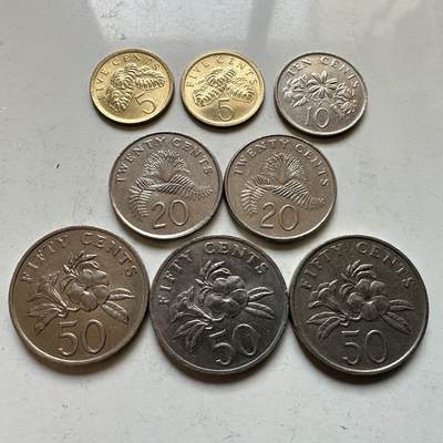 🌹外币初藏🌹🐯2026年第34场   每周二四六晚8️⃣点 接代拍 - 新加坡花卉版 8枚