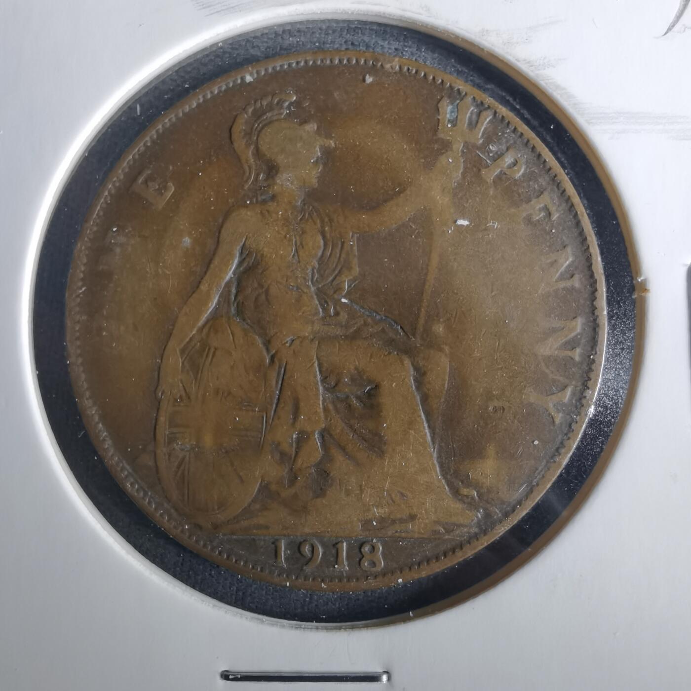 沼泽如烟--第1033场 英国1918年1便士