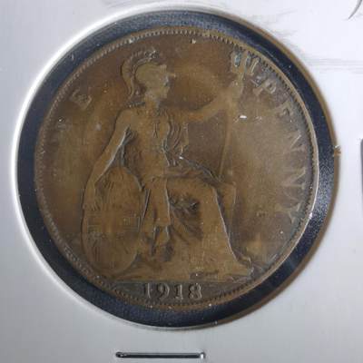 沼泽如烟--第1033场 - 英国1918年1便士