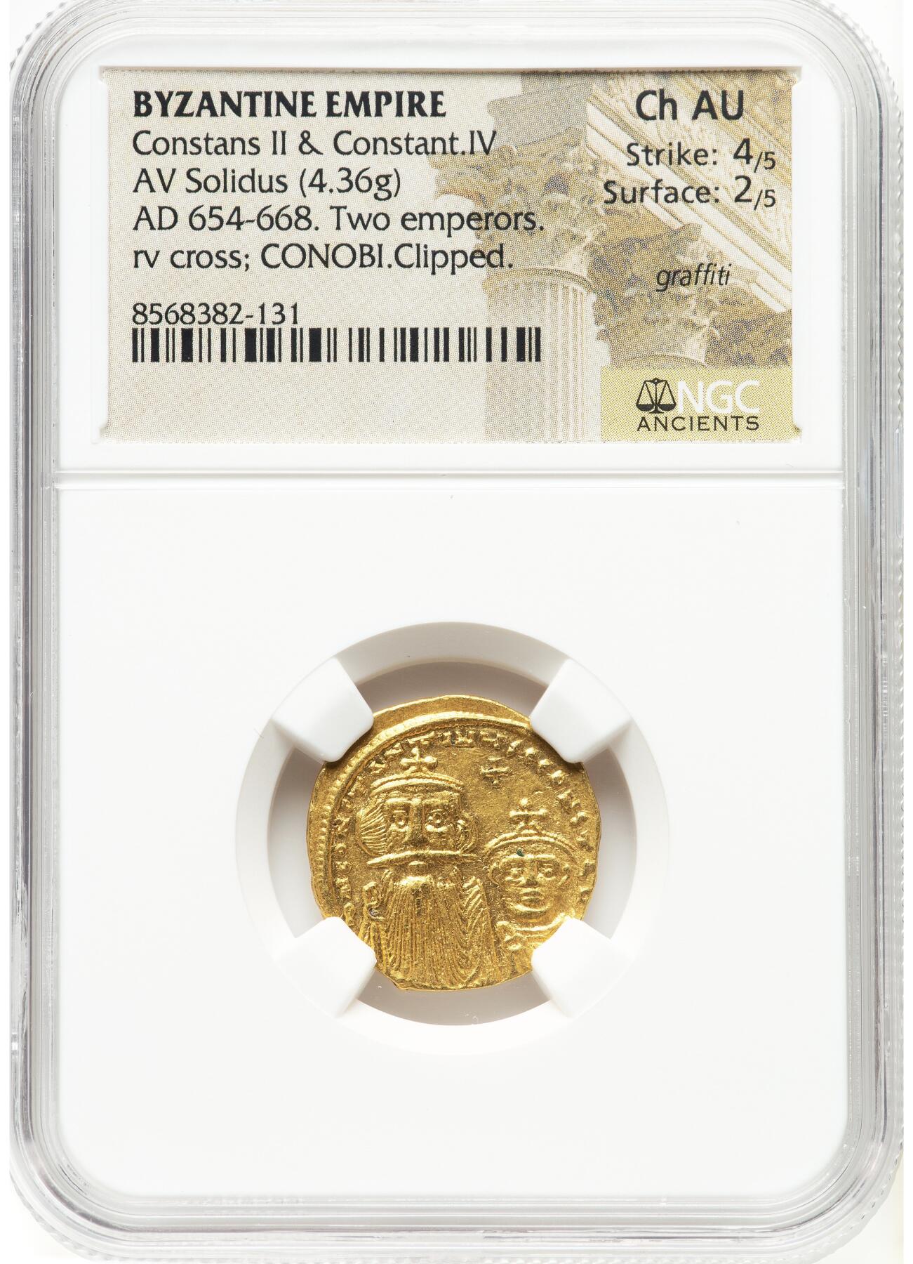 2026年3月捡漏拍 拜占庭君士坦斯二世金币