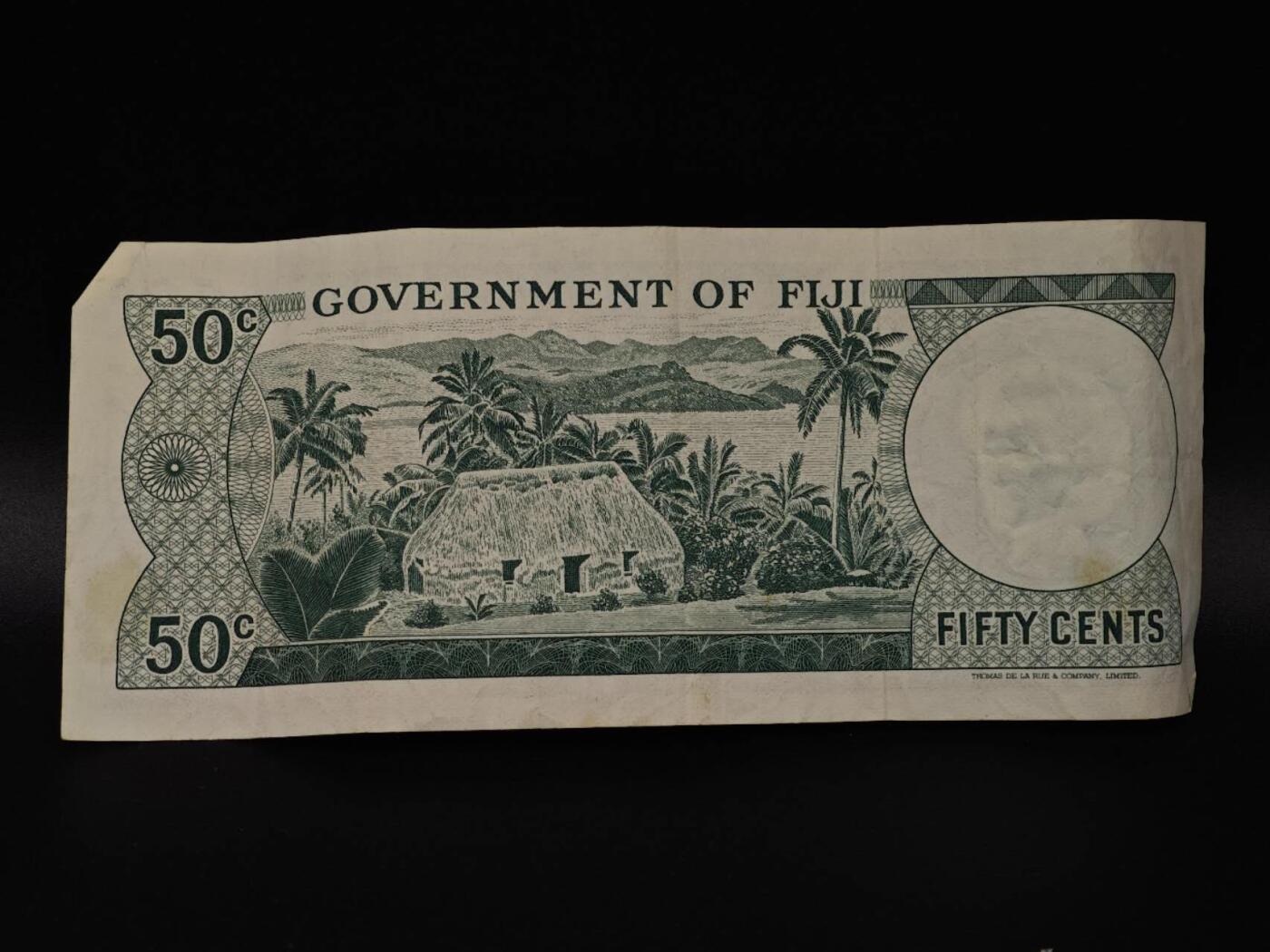  【淘币小摊】限时拍第八百八十四拍   纸币场    每周一统一发货 斐济50分纸币【有折】