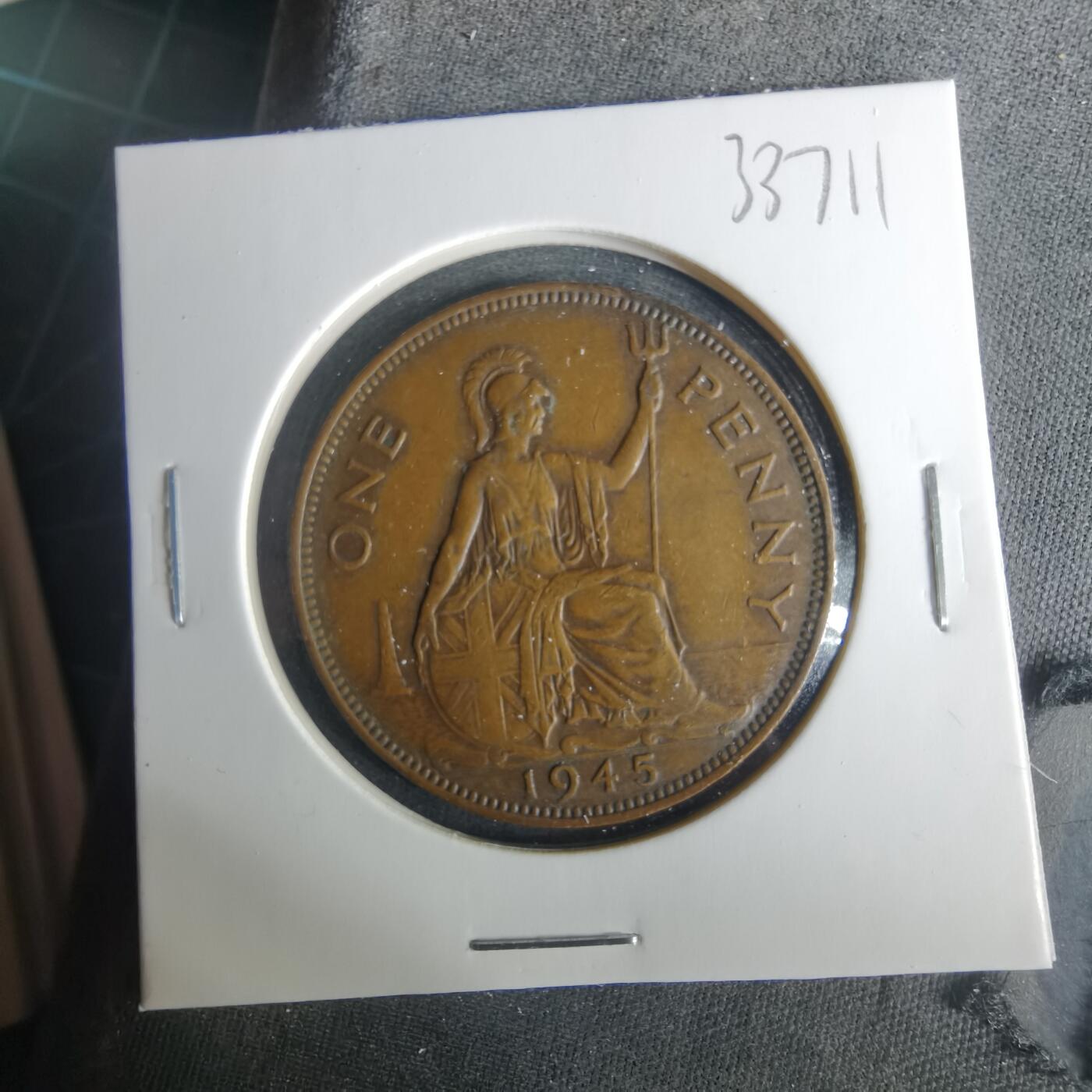 沼泽如烟--第1033场 英国1945年1便士