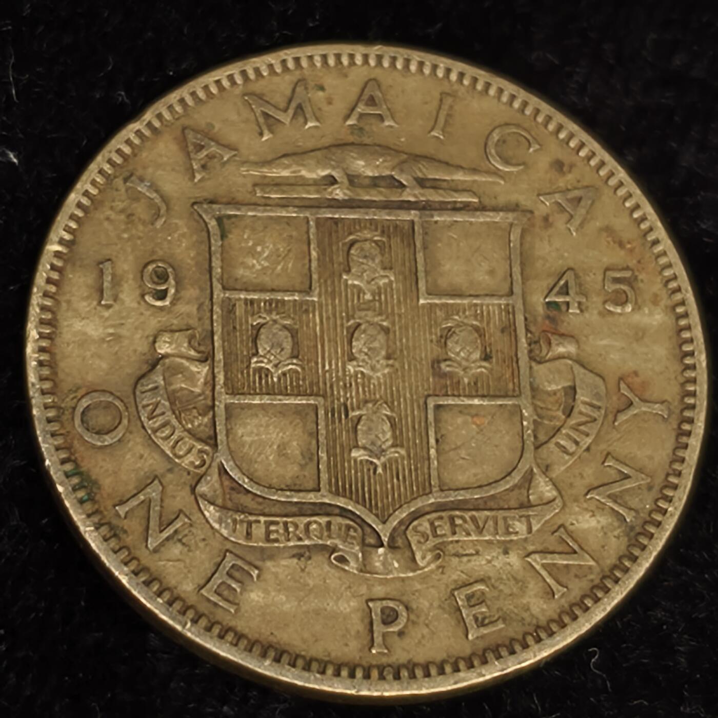 Krab外币市集Vol.27 牙买加1945年1便士