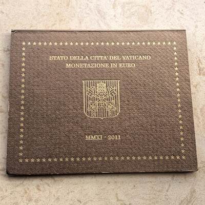 道一币馆币章第一百七十场 - 原包装 梵蒂冈2011年欧元套币八枚