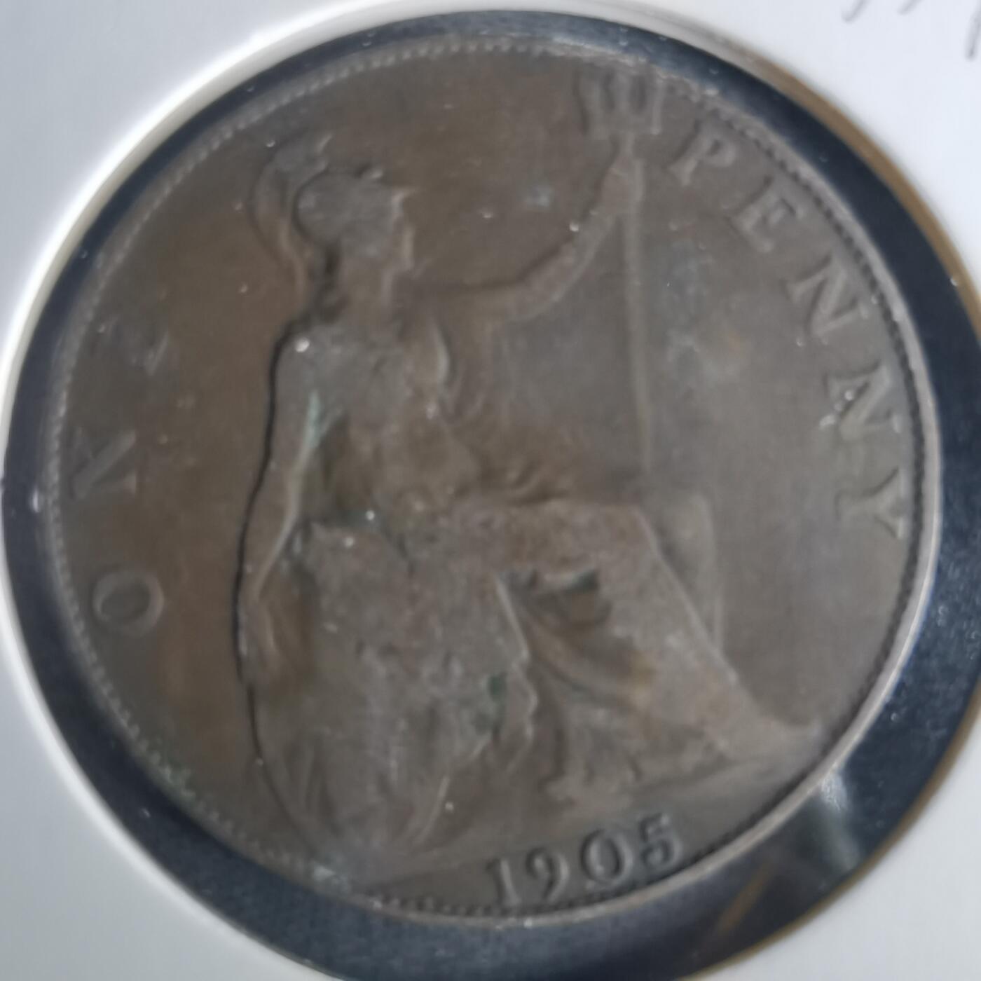 沼泽如烟--第1033场 英国1905年1便士