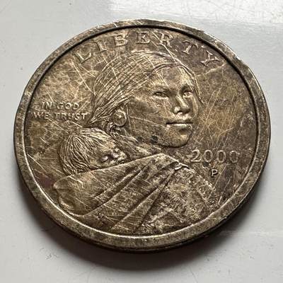 🌹外币初藏🌹🐯2026年第33场   每周二四六晚8️⃣点 接代拍 - 美国2000年萨卡嘉维一美元