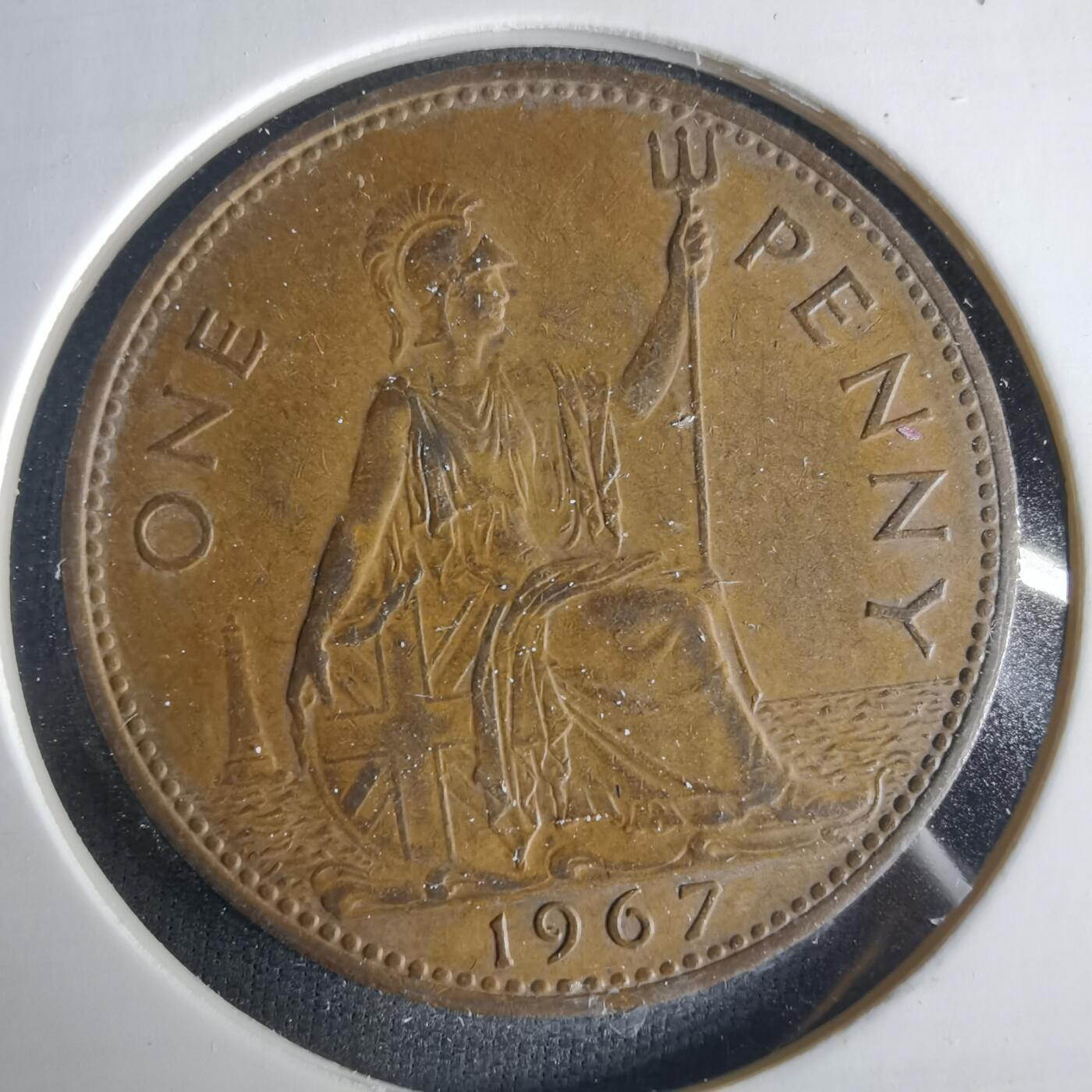 沼泽如烟--第1033场 英国1967年1便士